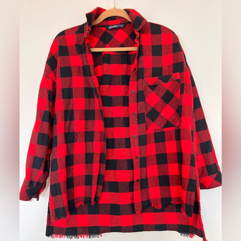 Zara plaid shirt